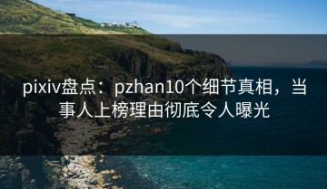 pixiv盘点：pzhan10个细节真相，当事人上榜理由彻底令人曝光