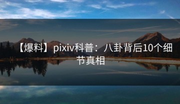 【爆料】pixiv科普：八卦背后10个细节真相