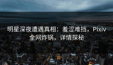 明星深夜遭遇真相：羞涩难挡，Pixiv全网炸锅，详情探秘