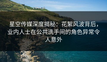 星空传媒深度揭秘：花絮风波背后，业内人士在公共洗手间的角色异常令人意外